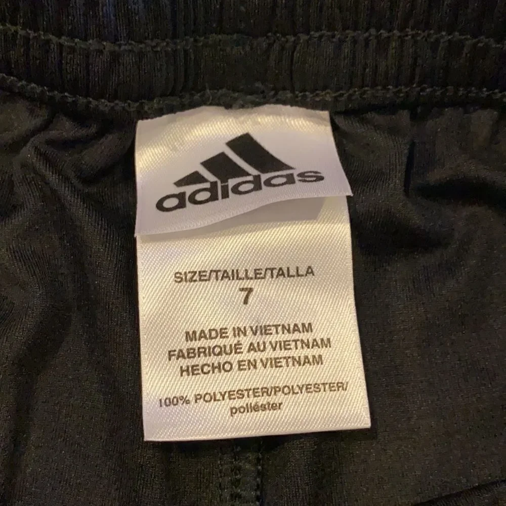 Adidas Boys Black & Red Aeroreaady Athletic Shorts